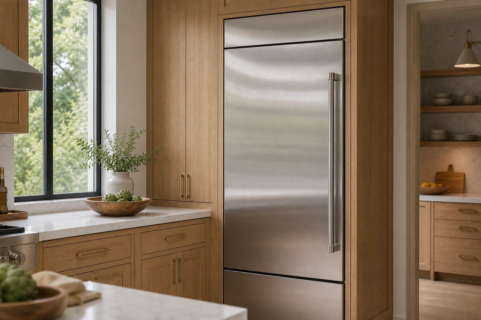 Viking built-in column refrigerator repaired in San Leandro